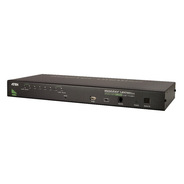 ATEN 8-Port PS/2-USB VGA KVM Switch with Daisy-Chain Port and USB Peripheral Support