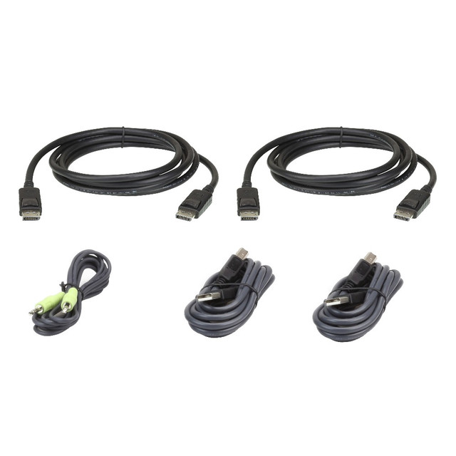 ATEN 3M USB DisplayPort Dual Display Secure KVM Cable Kit