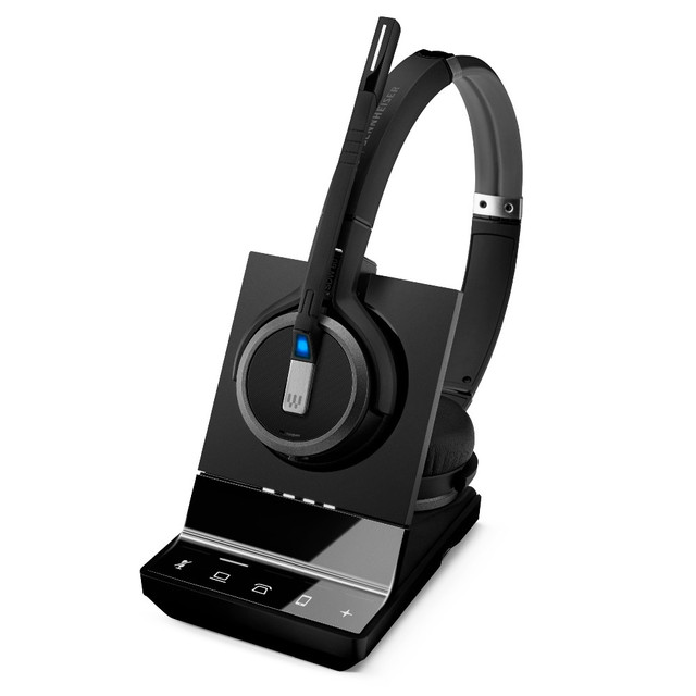 EPOS Sennheiser Impact SDW 5065, Stereo Wireless DECT Headset, Dual Connectivity - Deskphone, Computer, With Base Station