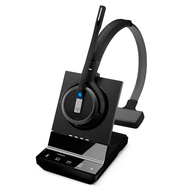 EPOS Sennheiser Impact SDW 5035, Mono Wireless DECT Headset, Dual Connectivity - Deskphone, Computer, With Base Station