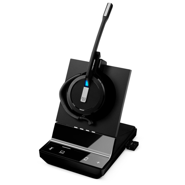 EPOS Sennheiser Impact SDW 5014, Convertible Wireless DECT Headset, Dual Connectivity - Computer, Mobile, With Base Station