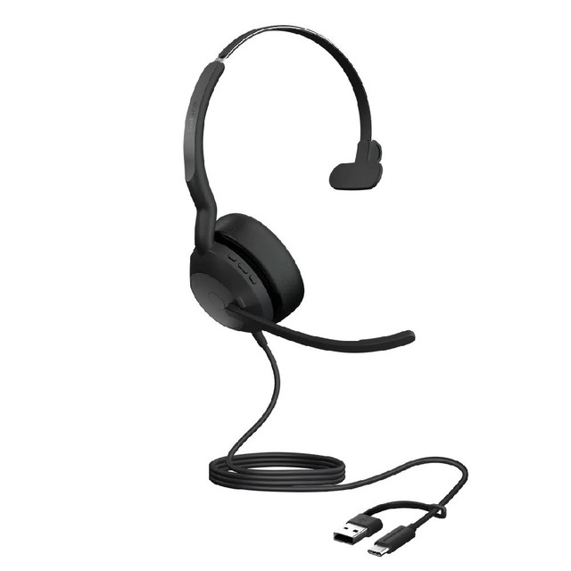 Jabra Evolve2 50 MS Mono ANC, Wired USB Headset, USB-C/A