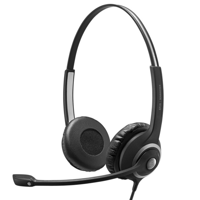 EPOS Sennheiser Impact SC 268 Stereo Wired Headset, Easy Disconnect, For Deskphones