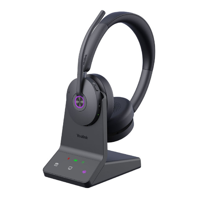 Yealink WH68 Dual, Wireless DECT Headset, MS Teams, With Charging Stand