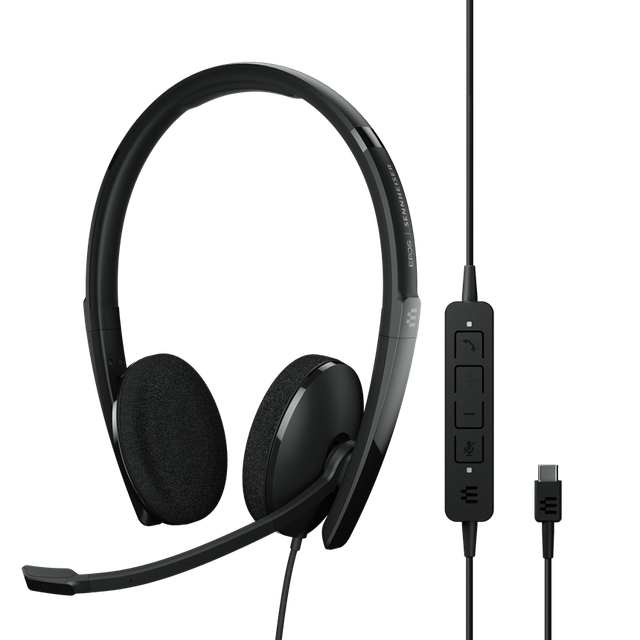 EPOS Sennheiser Adapt 160 USB-C II Stereo Wired Headset, USB-C