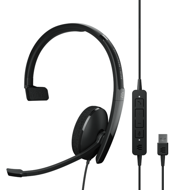 EPOS Sennheiser Adapt 130 USB-A II Mono Wired Headset, USB-A