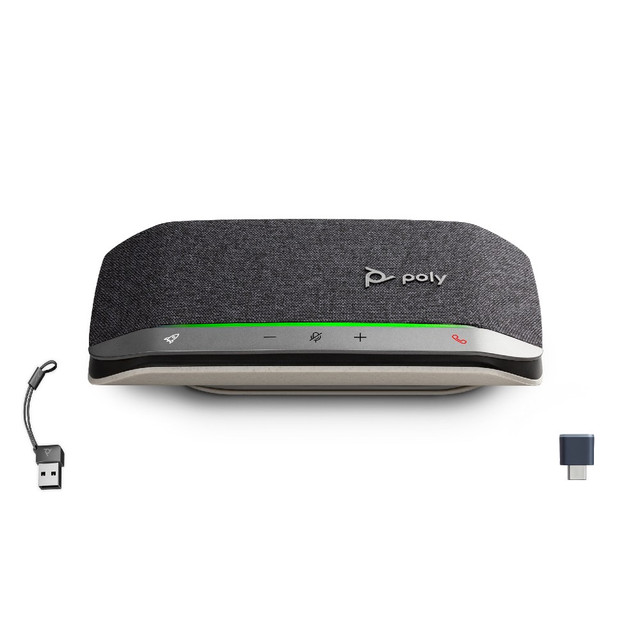 Poly Plantronics Sync 20+ USB Bluetooth Smart Speakerphone With BT700 Wireless Adapter, UC, USB-C/A