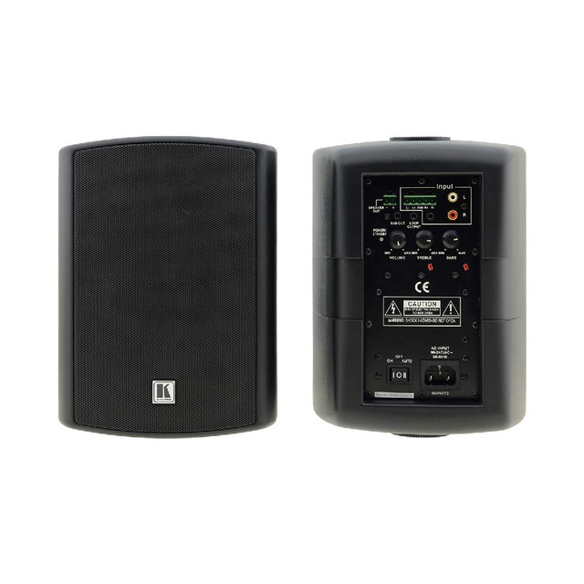 Kramer TAVOR 5-O 5.25" On–Wall 2–Way Powered Speakers (Black)