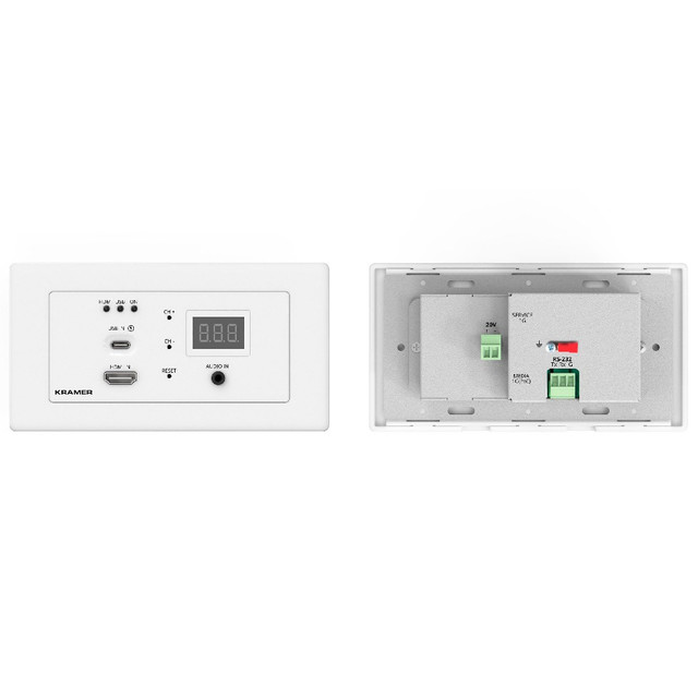 Kramer WP-SW2-EN7 4K AVoIP Encoder Switcher Wall Plate over 1GbE (EU/UK)