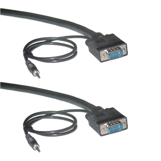 Kramer C-GMA/GMA-35 15–Pin HD & 3.5mm Stereo Audio Cable (35')