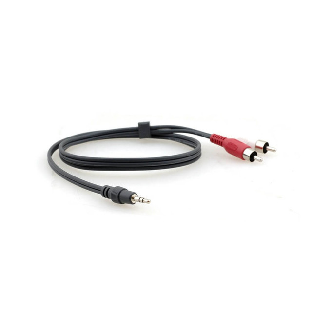Kramer C-A35M/2RAM-50 3.5mm to 2 RCA Breakout Cable (50')