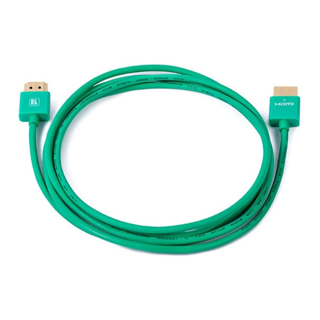 Kramer C-HM/HM/PICO/GR-3 Ultra–Slim Flexible High–Speed Green HDMI Cable with Ethernet (3')