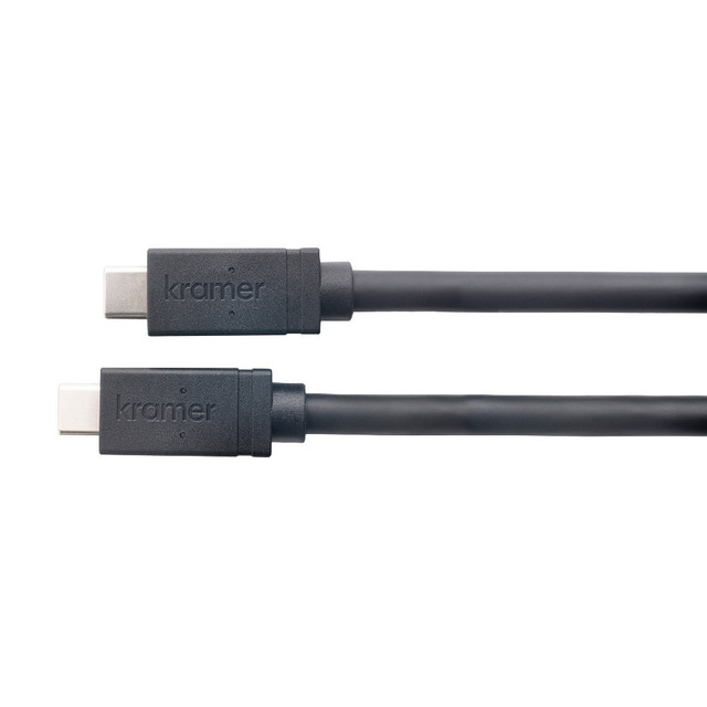 Kramer CA-U32/FF-15 USB 3.2 GEN–2 Full Featured USB–C (M) to USB–C (M) Active Cable (15')