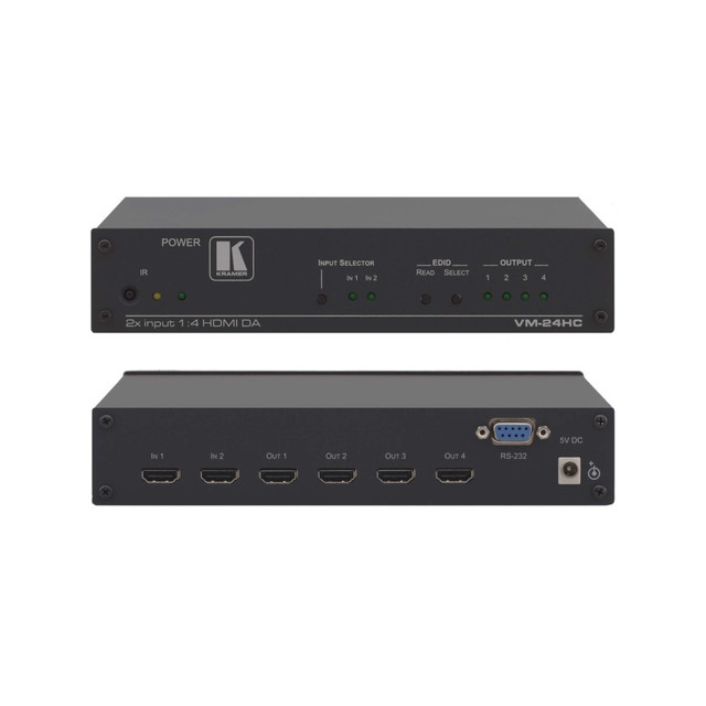 Kramer VM-24HC 2x1:4 Compact HDMI Switchable DA