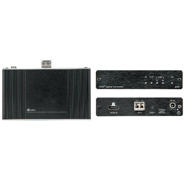 Kramer 675R/T 4K60 4:4:4 HDMI Extender Kit Over Ultra–Reach MM/SM Fiber Optic