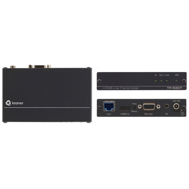 Kramer TP-580T 4K60 4:2:0 HDMI HDCP 2.2 Transmitter with RS–232 & IR Over Long–Reach HDBaseT