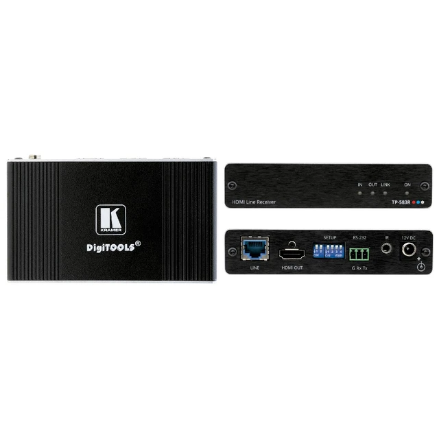 Kramer TP-583R 4K HDR HDMI Receiver with RS–232 & IR Over Long–Reach HDBaseT