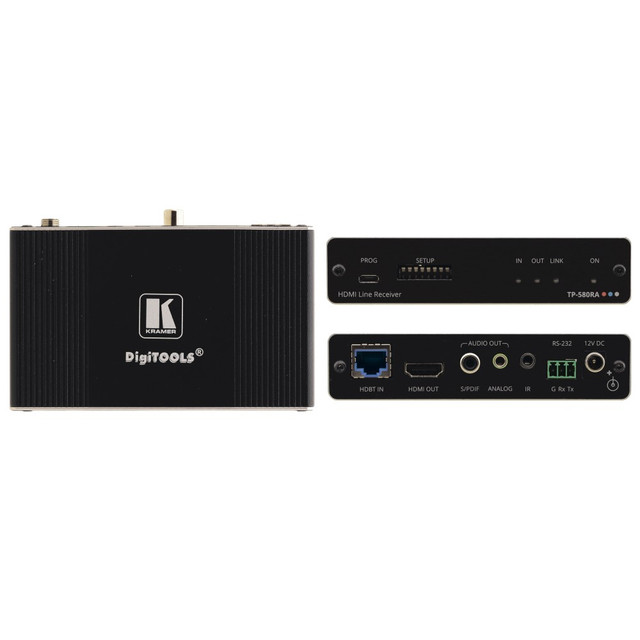 Kramer TP-580RA 4K60 4:2:0 HDMI Receiver with RS–232, IR & Stereo Audio De–embedding Over Long–Reach HDBaseT