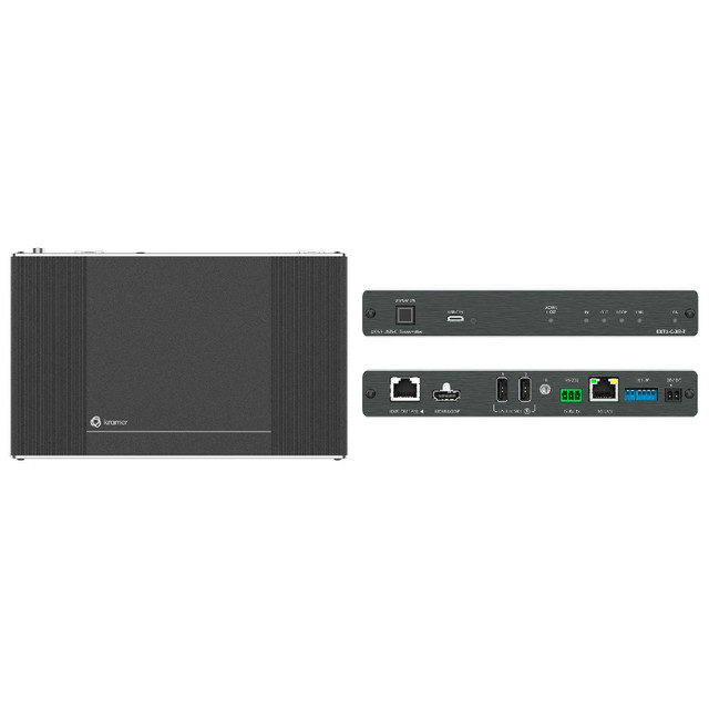 Kramer EXT3-C-XR-T 4K60 4:4:4 USB–C Transmitter with USB, Ethernet, RS–232, & IR Over Extended–Reach HDBaseT 3.0