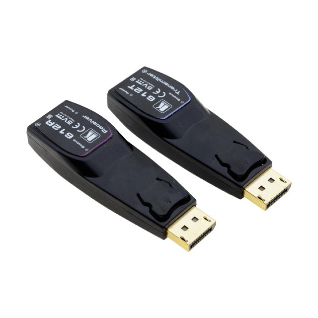 Kramer 612R/T 4K60 4:4:4 DP Transmitter/Receiver Over Extended–Reach MM Fiber Optic