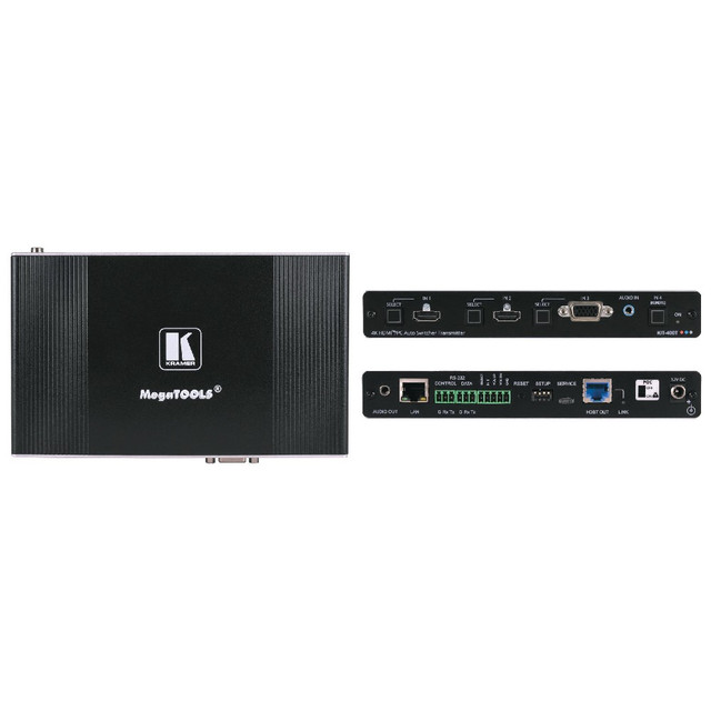Kramer KIT-400 4K Auto–Switcher/Scaler Kit Over Long–Reach HDBaseT