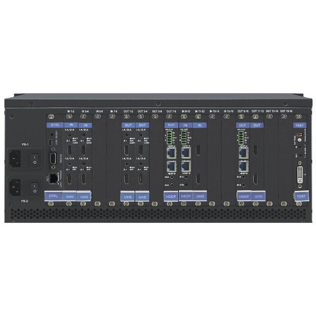 Kramer VS-1616DN-EM 2x2 to 16x16 Modular 4K60 4:2:0 Multi–Format Managed Digital Matrix Switcher