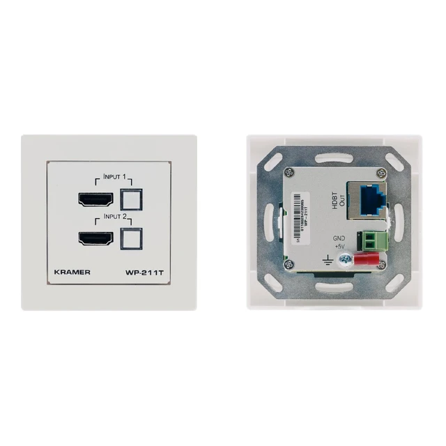 Kramer WP-211T 4K60 4:2:0 HDMI Wall–Plate Auto Switcher/Transmitter Over Long Reach PoE HDBaseT (EU/UK)