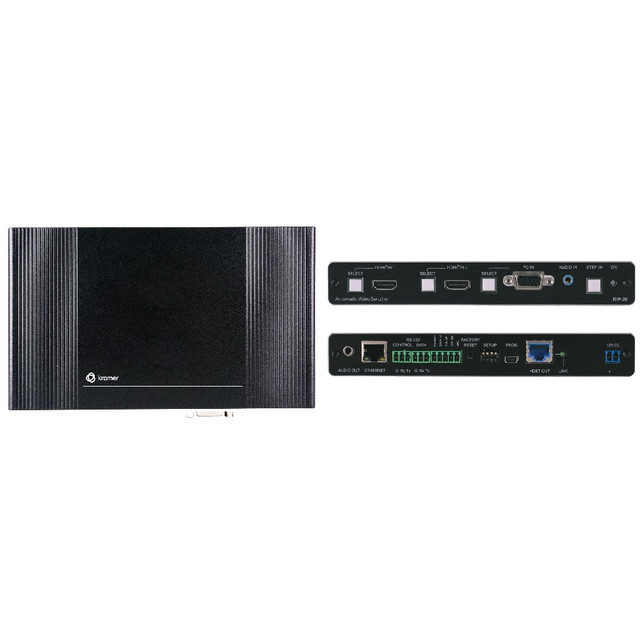Kramer DIP-20 4K60 4:2:0 HDMI & VGA Auto Switcher/Transmitter over Extended–Reach PoE Over HDBaseT with Maestro Room Automation