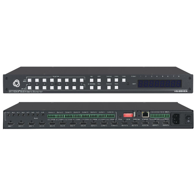 Kramer VS-88H2A 8x8 4K60 HDMI Matrix with Audio Breakaway Routing