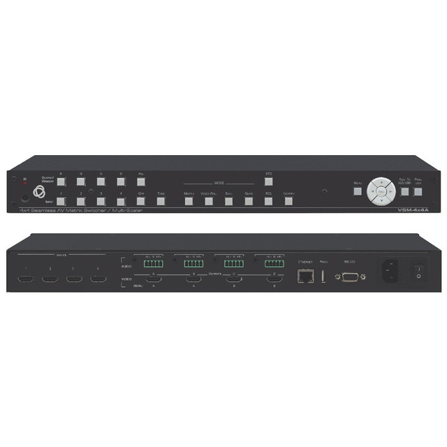 Kramer VSM-4X4A 4x4 Seamless AV Matrix Switcher/Multi–Scaler
