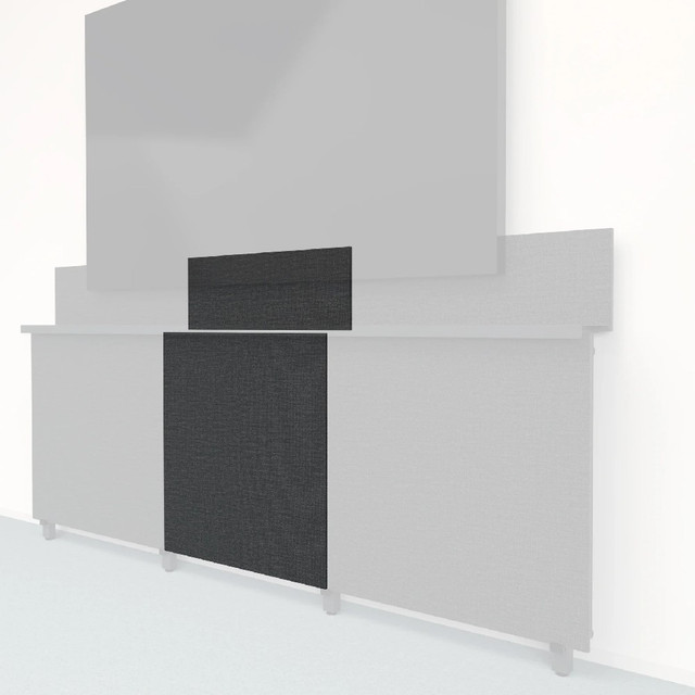 Heckler Framework Tall Inner Panel & Backsplash Steamship (Maharam Wrapped)