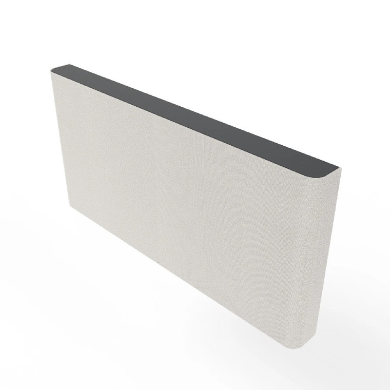 Heckler AV Credenza 4U (Black Grey with Off WhiteFabric)