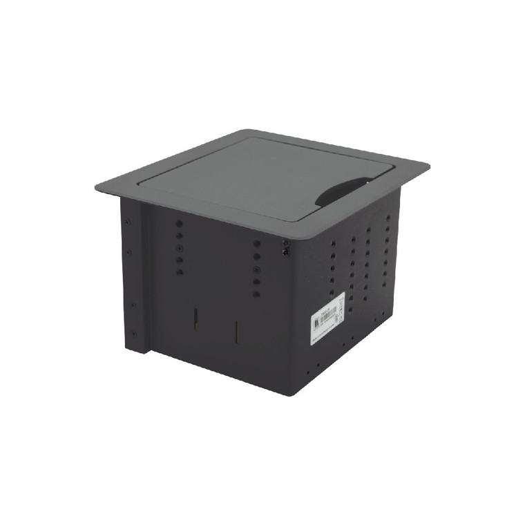Kramer TBUS-1N Table Mount Modular Multi–Connection Solution — Retractable Lid (Black)