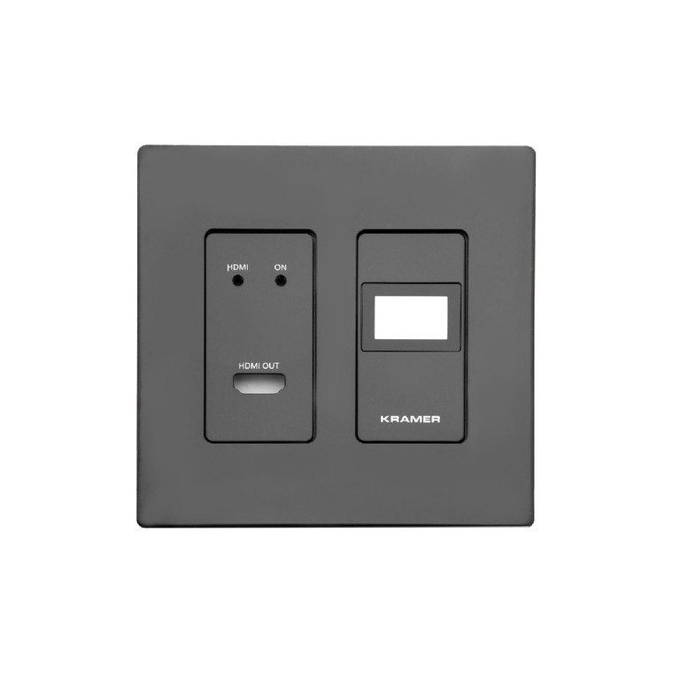 Kramer WP-DEC7 Black Frame and Faceplate Set for KDS–DEC7 US Wall Plate