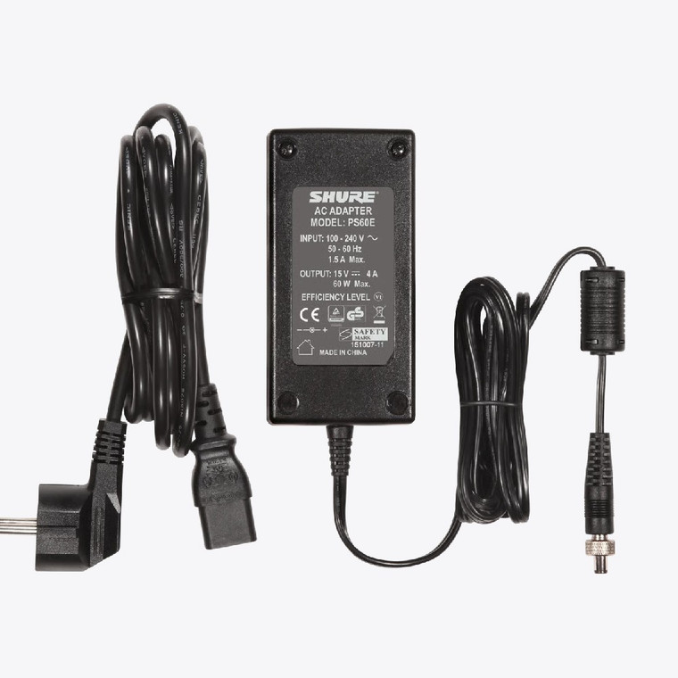Shure PS60E Power Supply 15V 4A 60W AC/DC Adapter (EU)