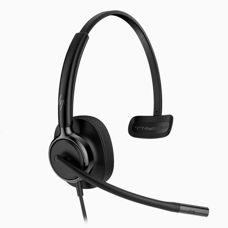 HP Poly Mission 415 Monaural USB Wired Headset, USB-C/A (Leatherette)