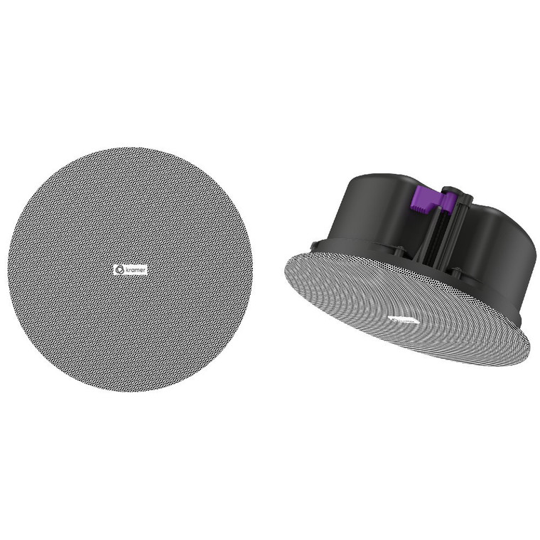 Kramer CL-8P 8", 2-Way Closed Back, Passive Ceiling Speaker (White/Black)