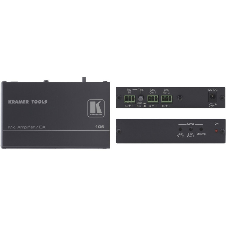 Kramer 106 1:2 Microphone Line & Distribution Amplifier