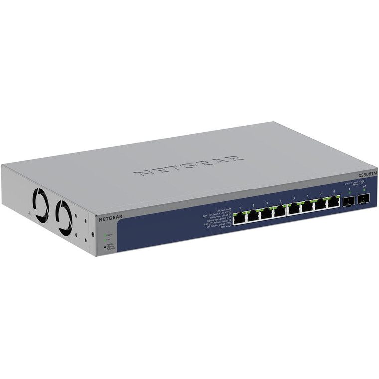 Netgear 8-Port 10G/Multi-Gigabit Ethernet Smart Switch with 2 x 10G SFP+ Ports