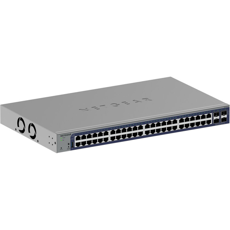 Netgear 52-Port Gigabit Ethernet Smart Managed Pro Switch (GS752TXv3) with 48 x 1G, 4 x 10G SFP+ Desktop/Rackmount and ProSAFE Limited Lifetime Warranty