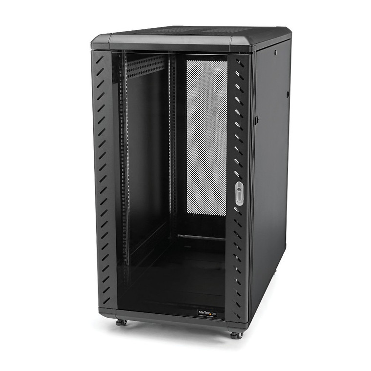 StarTech 18U Enterprise-Grade Server Rack Cabinet, 19" Enclosed 4-Post Rack with 83cm Mounting Depth & 800kg Weight Capacity