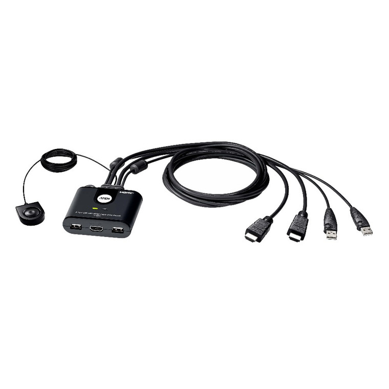 ATEN 2-Port USB FHD HDMI Cable KVM Switch