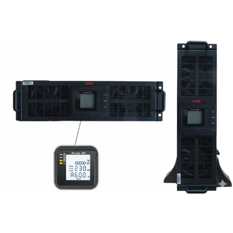 BPE 10kVA/10kW MPP Series Online UPS 3‐Phase Input, 1‐Phase Output, Rackmount UPS