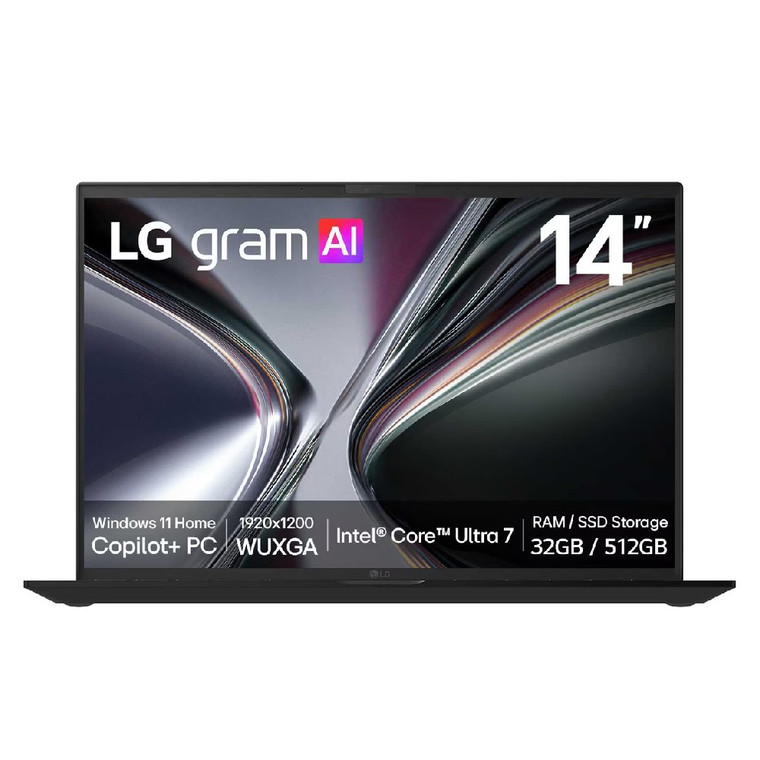LG Gram 14'' Copilot+ PC, Lightweight Dual AI Laptop, AI Powered Intel Core U7, RAM 32GB, Storage 512GB, Win 11 Pro
