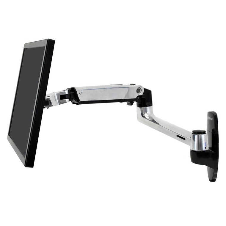 Ergotron LX Wall Monitor Arm (Polished Aluminum)