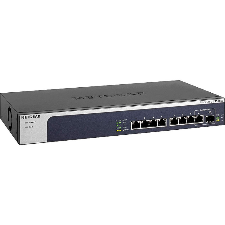 Netgear 8-port, 5-speed Unmanaged Switch 10-Gigabit/Multi-Gigabit
