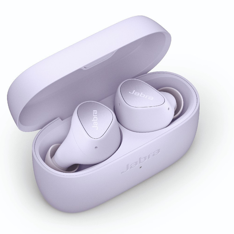 Jabra Elite 4 ANC True Wireless Earbuds With Charging Case (Lilac)