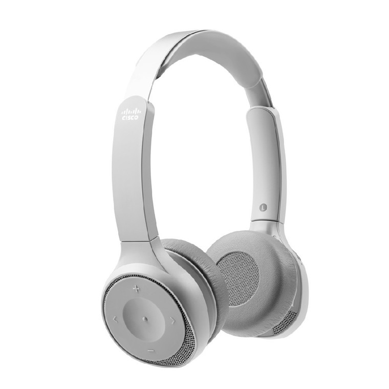 Cisco Headset 730 Active Noise Cancelling, Wireless Bluetooth Headset, USB-A (Platinum)