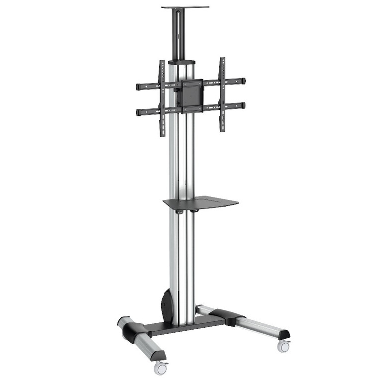 Startech TV Cart - Height Adjustable - Lockable Wheels, For 32" to 75" Displays
