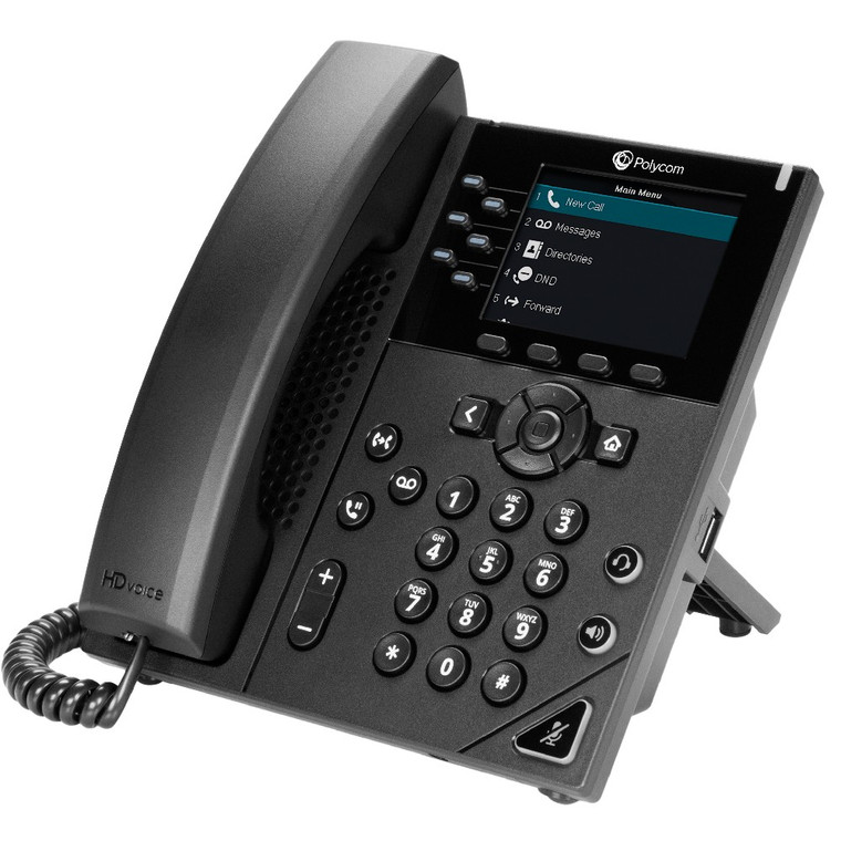 Poly VVX 350 6-Line Desktop Business IP Phone With HD Voice